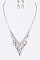 Chic Rhinestone Bib Evening Necklace Set LANR7220319