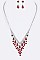 Chic Rhinestone Bib Evening Necklace Set LANR7220319