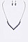 Classy Rhinestone Collar Evening Necklace Set LANR7220366