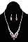 GLAM MARQUISE CUT GEM NECKLACE SET