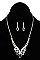 GLAM MARQUISE CUT GEM NECKLACE SET
