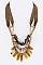 ASSORTED STONES STATEMENT NECKLACE SET