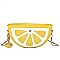 Lemon Shaped Clutch & Crossbody Bag