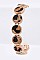 Chic Calf Leather Animal Print Stretch Bracelet LAKB0504