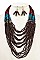 MULTI TIERED BEAD NECKLACE SET