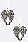 Iconic Engraved Wings Earrings