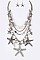 Posh Mix Beads Starfish Pendant Fashion Necklace Set LASS0917
