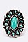 Fashionable Turquoise Iconic Stretch Ring LASR0064
