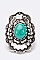 Fashionable Turquoise Fashion Stretch Ring LASR0063