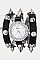 Fashionable Studded Wrap Watch LA-1923RG