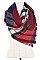 PLAID PRINTED BLANKET SCARF