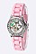 Fashionable Butterfly Dial Crystal  Watch LA 05-383