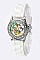 Fashionable Butterfly Dial Crystal  Watch LA 05-383