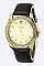 Trendy Stone Bezel Cross Accent Fashion Watch LA 05-1995