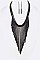 Fab Fringe Chain Bib Statement Necklace Set LACN1078Z