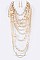 Lavish Mix Pearls Statement Necklace Set LACN0113