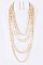 Lavish Mix Pearls Statement Necklace Set LACN0113