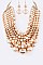 Fab Mix Pearls Statement Layer Necklace Set
