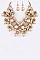 Stylish Mix Beads & Pearls Statement Necklace Set LACN1923