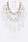 Lucite Drop Statement Necklace Set