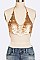 Posh Gold Scale Iconic Bralette Body Jewelry LACN1338