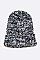 Pack of 12 Space Knit Raised Cable Cuffed Beanie