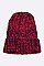 Pack of 12 Space Knit Raised Cable Cuffed Beanie