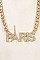PARIS PENDANT CHAIN NECKLACE SET