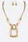 METAL PENDANT NECKLACE SET