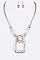 METAL PENDANT NECKLACE SET