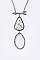 Stylish Arrow & Stone Pendant Necklace LA12275