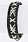 Trendy Laced Leather Buckled Cuff LA-EML1655