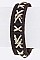 Trendy Laced Leather Buckled Cuff LA-EML1655