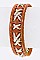 Trendy Laced Leather Buckled Cuff LA-EML1655