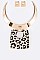 Modern Animal Print Collar With Earrings LA-0871