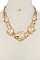 CLASSY LION HEADS FASHION NECKLACE SET JY-MS-8571