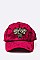 DISTRESSED GOLDEN BEE PATCH VELOUR CAP