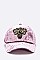DISTRESSED GOLDEN BEE PATCH VELOUR CAP