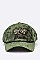 DISTRESSED GOLDEN BEE PATCH VELOUR CAP