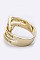 Cubic Zirconia Arrow Iconic Statement Ring