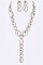 Chic Crystal Iconic Long Drop Necklace Set LA-GNE2048