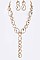 Chic Crystal Iconic Long Drop Necklace Set LA-GNE2048