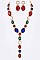 Chic Crystal Iconic Long Drop Necklace Set LA-GNE2048