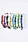 PACK OF 12 MIX STONE NUGGETS & SEMI PRECIOUS BRACELET SET