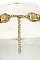 BRAIDED BEAD CHAIN BIB NECKLACE SET