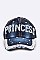 Crystal PRINCESS Embelished Fashion Denim Cap LA-HT277X113