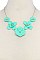 5-FLOWER LINK FASHION NECKLACE