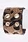ADJUSTABLE LEOPARD PRINT CUFF