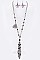 LACE FLOWER & BEADS NECKLACE SET