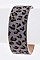 LEOPARD PRINT CALF LEATHER MAGNETIC BRACELET